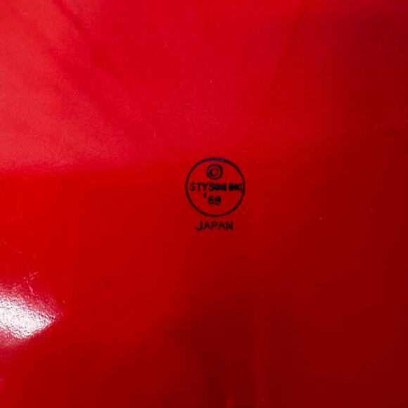 Vintage Styson Inc. Plates MCM Picnic Camping Metal Enamelware- Set 4 - Picture 6 of 10